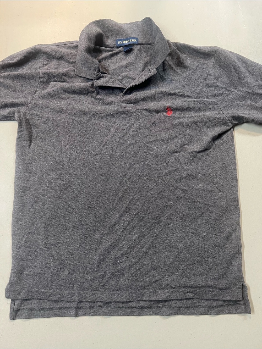 U.S. Polo Assn Gray Polo Shirt Men’s Large